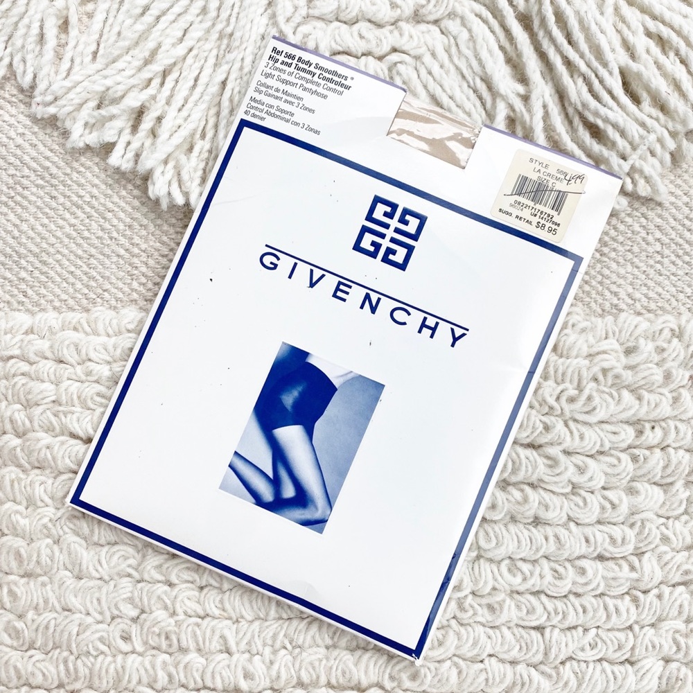 GIVENCHY vintage nude Body Smoothers Hip and Tummy Control pantyhose NEW